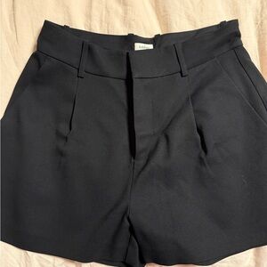 Toteme Black High Waist Women's Shorts